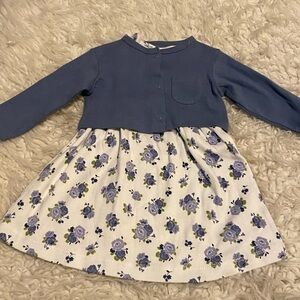 LUVABLE FRIENDS 2 pc Cardigan Dress 3-6 Months New Package k4